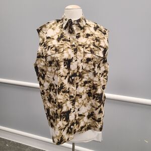 Samsoe Samsoe Camo Clay Oversize Button Down Blouse